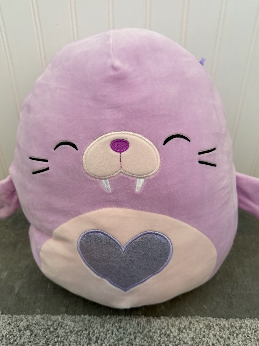 Winnie the Walrus from the Squishmallows Valentine
Squad